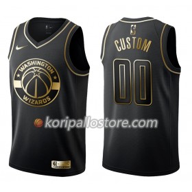 Washington Wizards Custom Nike Musta Golden Edition Miesten Pelipaidat Swingman 